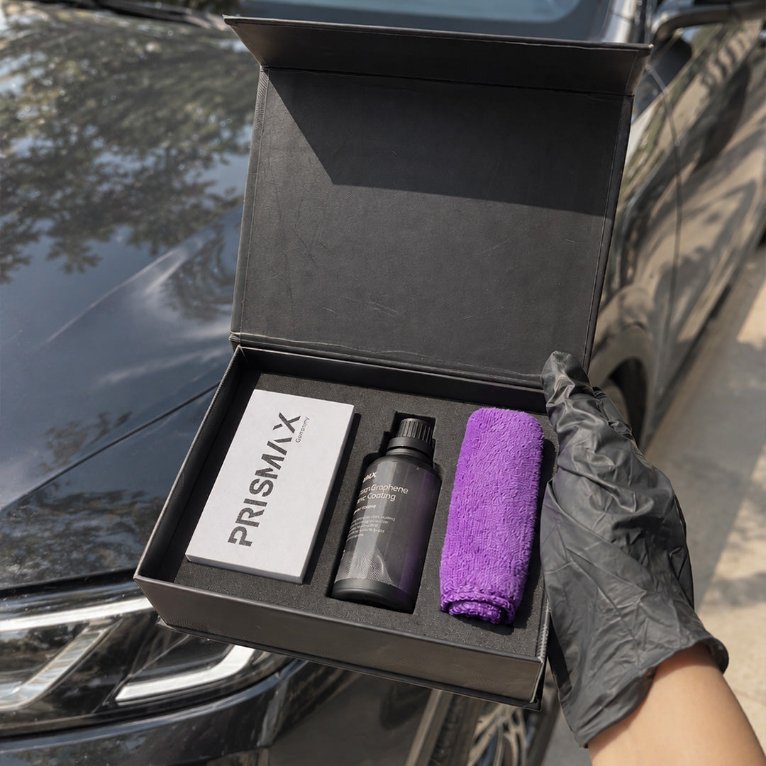 Slick, glossy, water-beading paint.