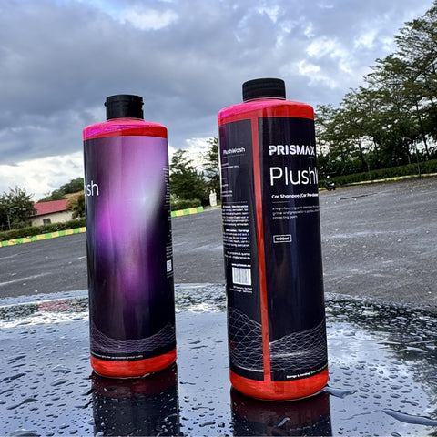 Prismax PlushWash Car Shampoo pre-cleaner in a bottle, designed for effective car washing and surface prep.