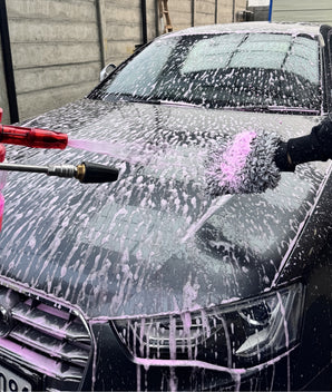 Microfiber Wash Mitt from Prismax Car Care Products, showing soft, plush microfiber material for gentle vehicle cleaning.