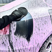 Ultra-soft synthetic wool wash mitt from Prismax for gentle car cleaning and detailing.