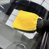 Prismax GlassMitt under ₹ 400 for crystal-clear glass cleaning of windshields, windows, and mirrors helps to remove dirt, fingerprints, and water spots.