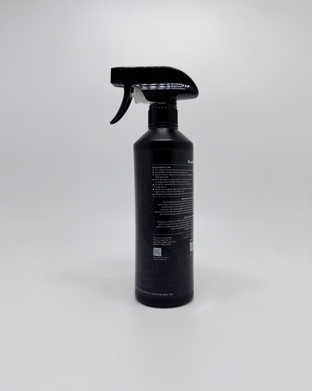 Prismax RustOff car iron remover 500ml Car Care Product for removing iron fallout and brake dust from car paint