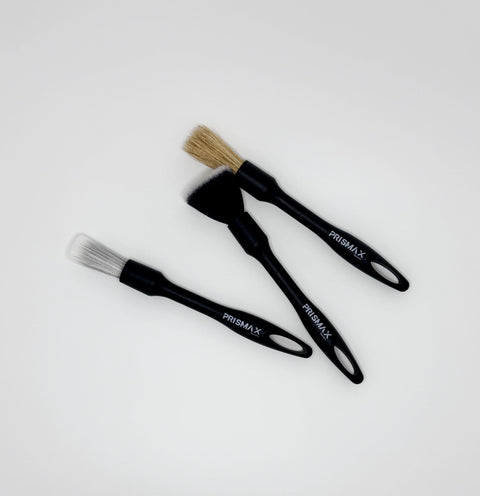 Set of three Prismax Iron Revival Kit brushes including RustOff and ProClean for car detailing and rust removal.