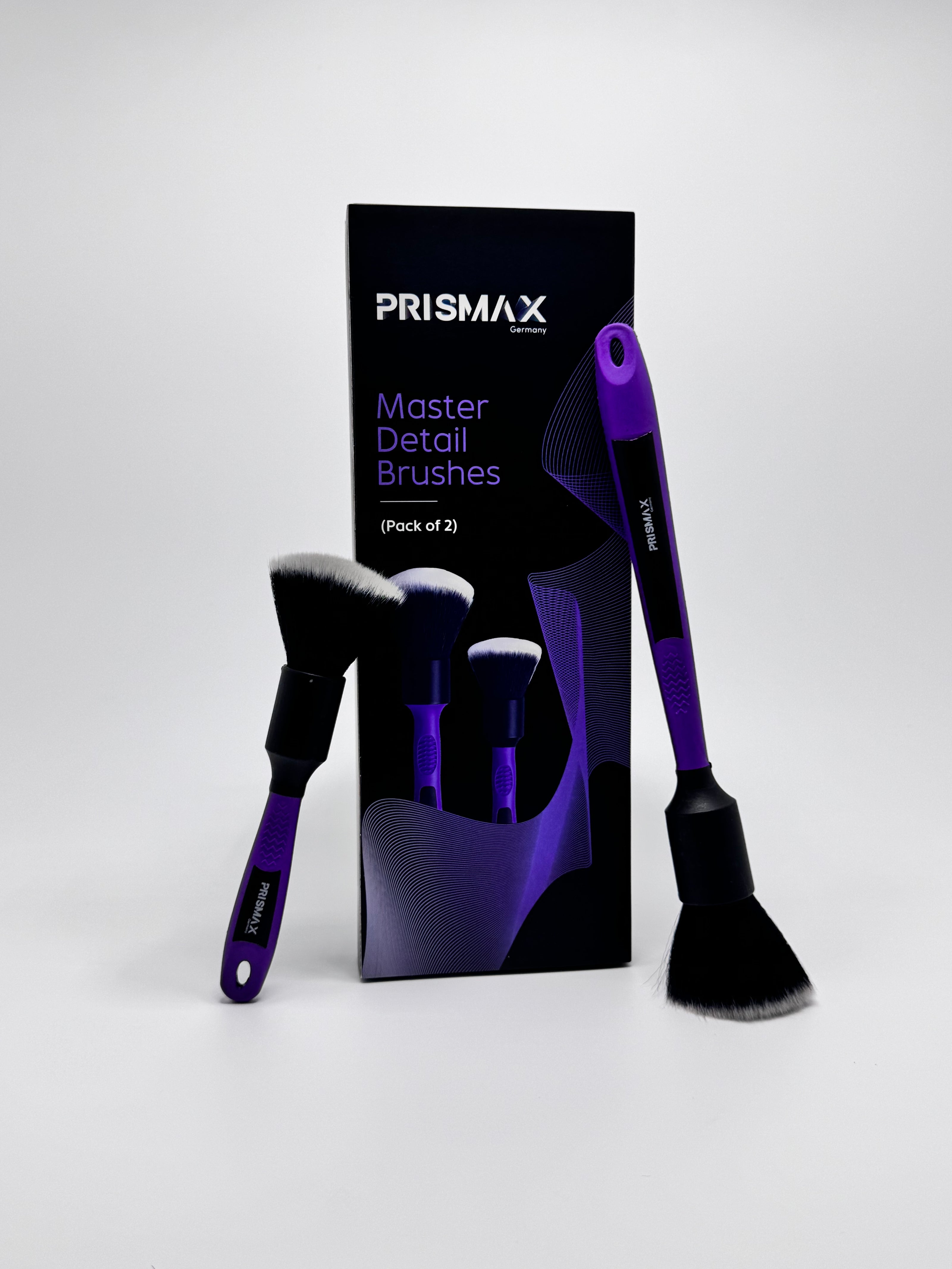 MasterDetail Brushes – Premium Professional-Grade Brushes (Pack of 2) - Prismax - Car Care Products