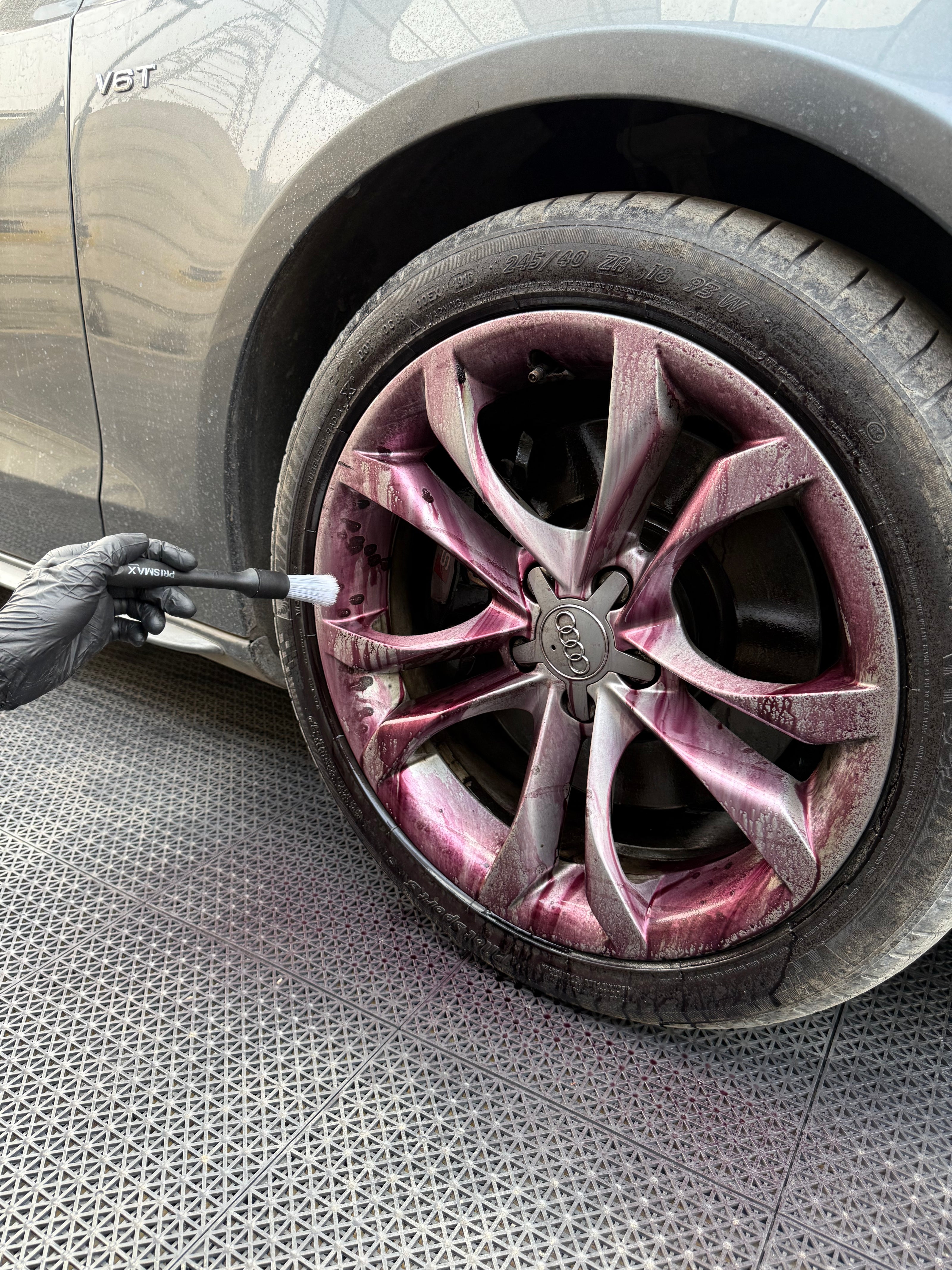 Set of three Prismax Iron Revival Kit brushes including RustOff and ProClean for car iron stain removal and surface cleaning.