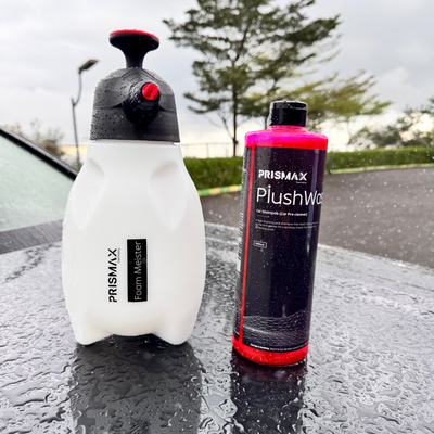 Prismax Ultimate Foam Wash Kit for cars with foam gun and cleaning supplies, designed for effective vehicle washing.