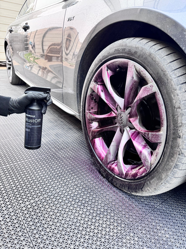 Prismax Iron Revival Kit with RustOff and ProClean brushes, a set of three car care products/accessories for rust removal and cleaning under 1000.