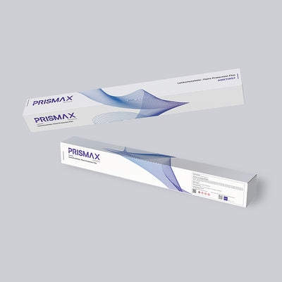 Amethyst-colored Prismax Paint Protection Film (PPF) for car exterior, showcasing a sleek, high-quality protective film on a vehicle.
